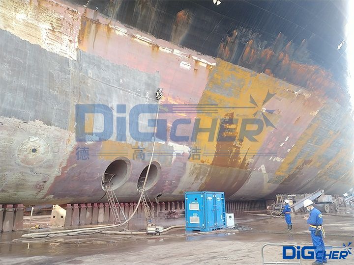 CR4D船舶除銹爬壁機器人弧面作業(yè)