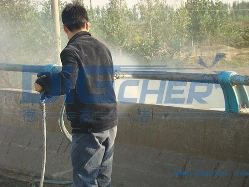 高壓水射流噴砂除銹作業(yè)